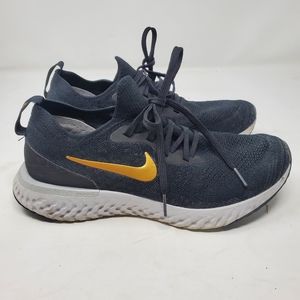 Nike Epic React Flyknit Running Shoes Black Gold